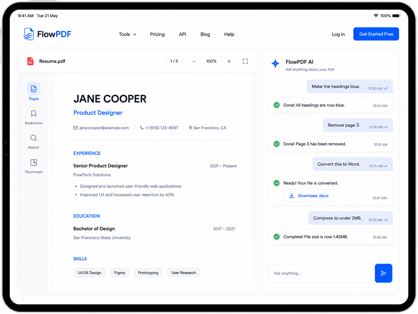 FlowPDF product preview